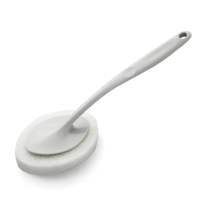Portable Toilet Brush Multifunction Sponge 1pcs Long Handle Bathtub Floor Home Cleaning Bathroom Home Accessories Items Supplies