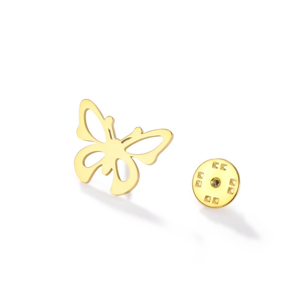 Hollow Flower Brooch Sweet Animal Metal Pin Fashion Jewelry Butterfly Brooch Female