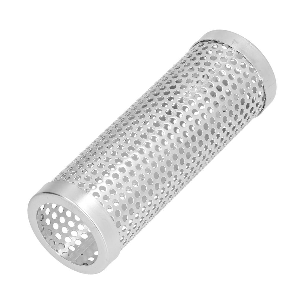 Smoker Box Cylindrical Detachable Large Capacity Fruit Wood BBQ   Smoker Tube for Outdoor Camping