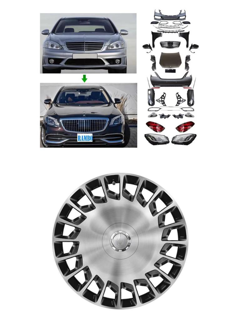 Compatible Headlights for 2018-2020 Mercedes-Benz S-Class W222 (Part No: 2229067703, 2229067803)