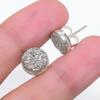 Pyrite Druzy Gemstone Handmade Tops 925 Sterling Silver Earring KJ-1457