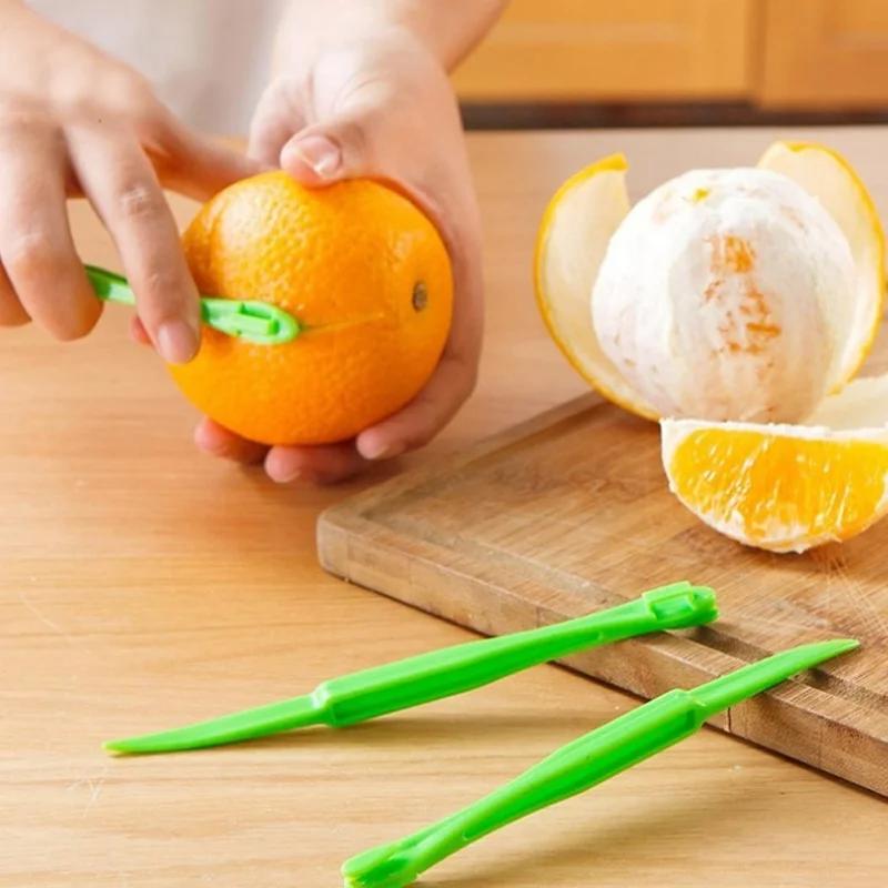Portable Orange Peeler Plastic Citrus Peeling Knife Wire Stripper Peeling Tool Kitchen Tool