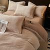 Baby Mom Grade A High Weight Milk Velvet Bedding Set Winter Warm Coral Fleece Sheet Duvet Cover