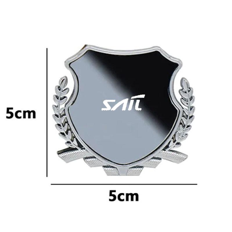 Custom Zinc Alloy Car Fender Emblem Metal Side Window Badge For Chevrolet Sail Logo Exterior Modification Decor Accessories