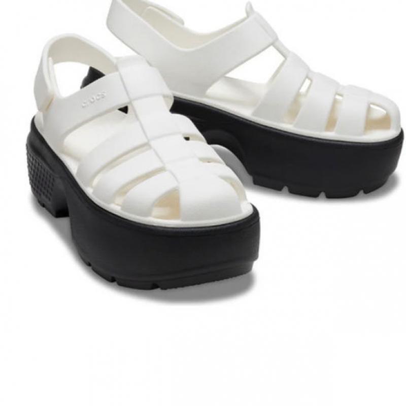 Crocs Public Stomp Fisherman Sandals Chalk 209938 0wv