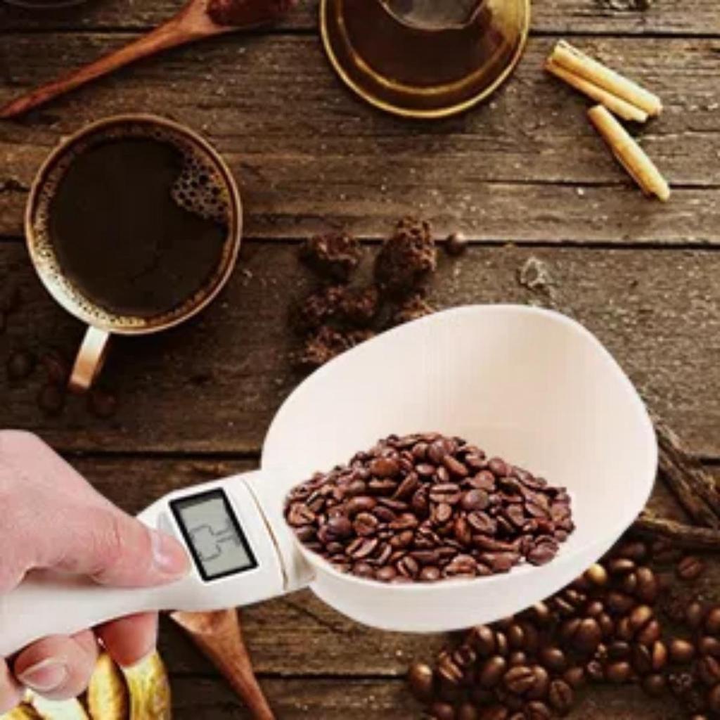 Pet Food Measuring Scale Scoop Electronic Dog Cat Food Measuring Cup Digital Spoon Scale Kitchen Food Scale with LED Display
