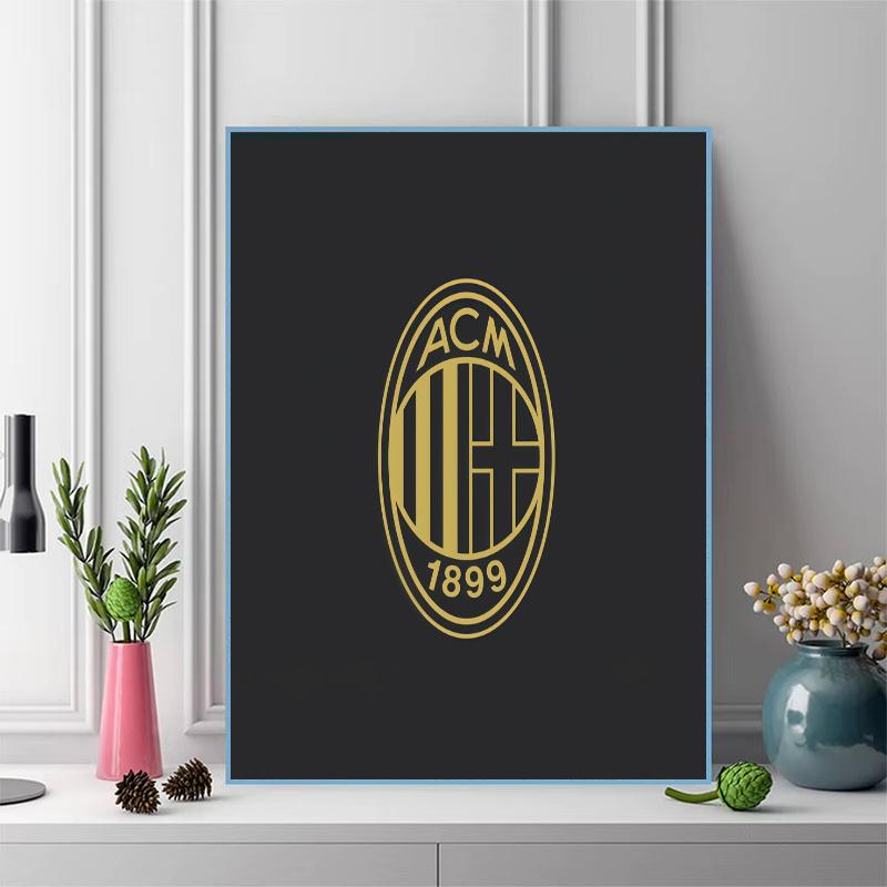 AC Milan 100% Round Full Drill 5D DIY Diamond Painting Embroidery Cross Stitch Rhinestone Décor