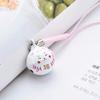 New Design 1 Piece  Metal Cat Bell Mobile Phone Charms Cute Anime Keychains USB Flash Drive Lanyard Strap