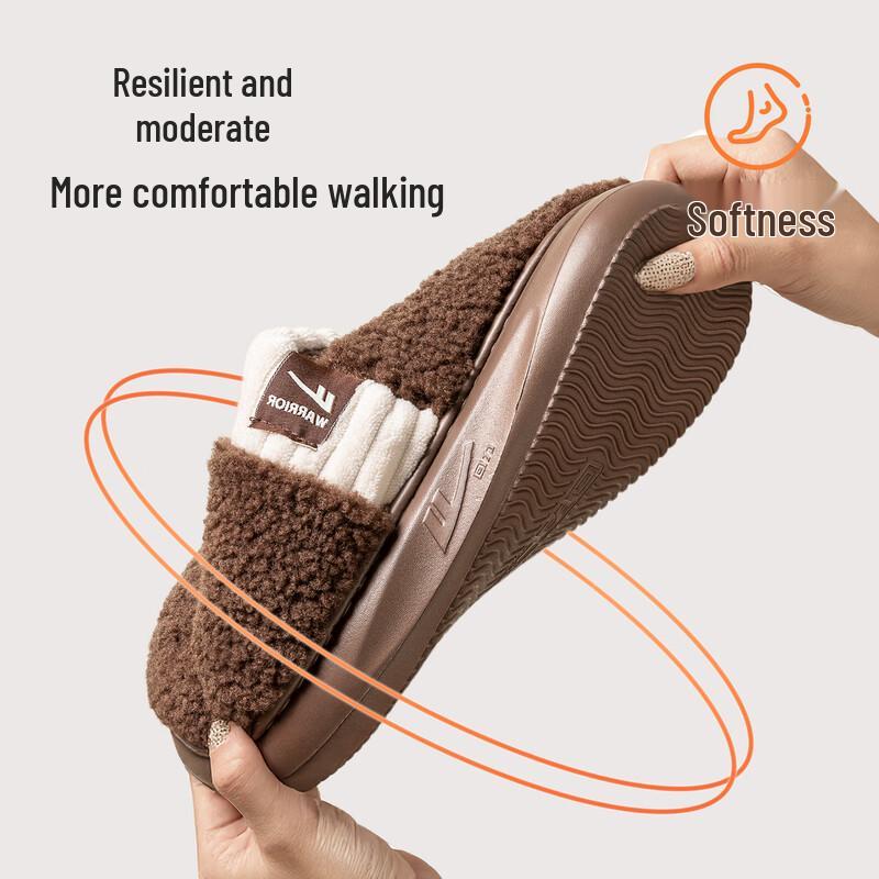 Warrior Women's Fleece-Lined Anti-Slip House Slippers