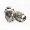 Length 102mmStainless Steel 304 Flex Pipe Exhaust Bellow Tube Flex Coupler With Mesh Interlock Super Flexible Bellows