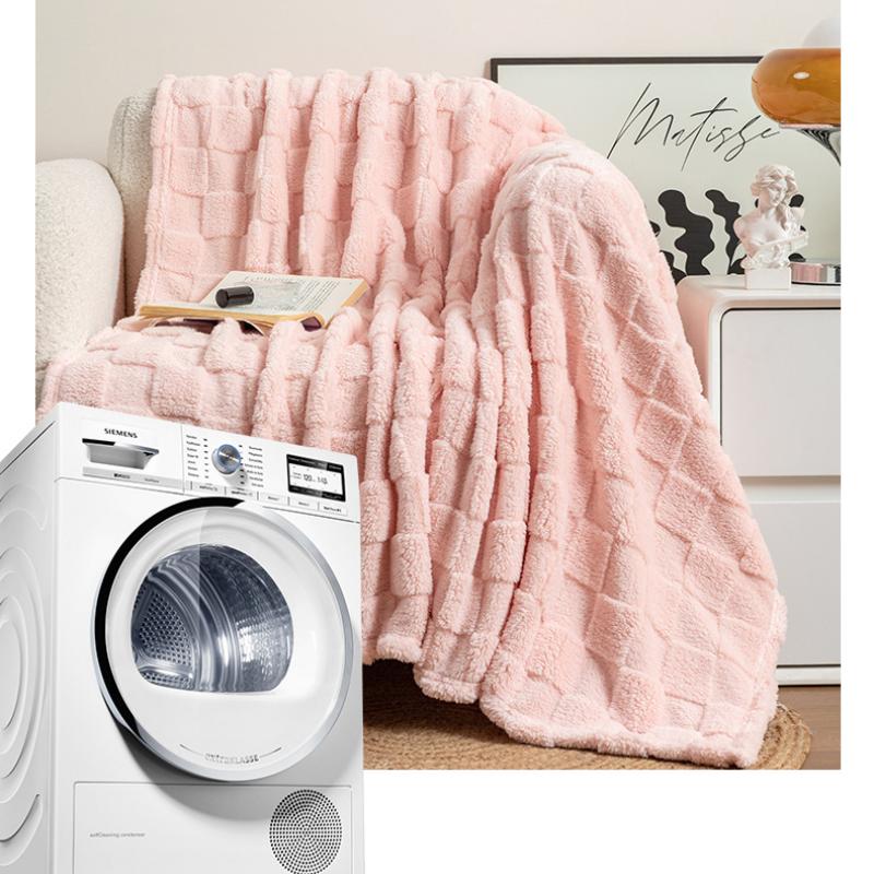 Solid Color Throw Blanket for Bed, Comfortable Soft Quilt Blanket Huafu Blanket Large Bed Blankets,All Season Rustic Throw for Sofa Couch Chair