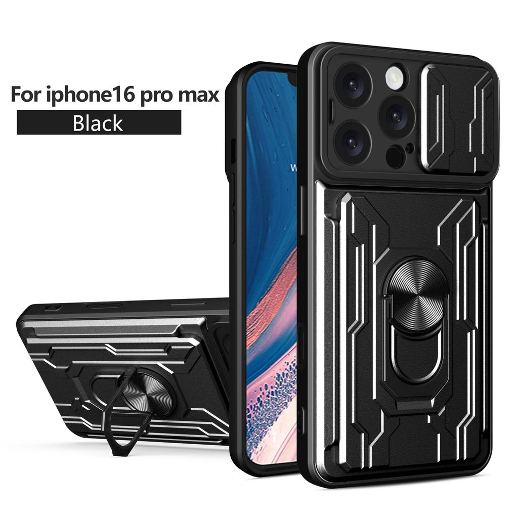 Applicable To iPhone17ProMax Lijia Mobile Phone Case Apple 16Pro Card 15 Bracket 14 Anti-drop X Protective Case