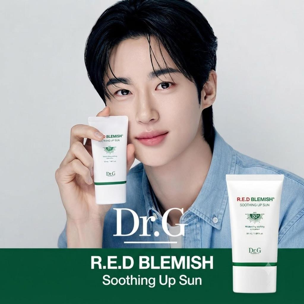 Dr.G Red Blemish Soothing Up Sun SPF50+ PA++++ 35ml X2 Set