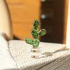 Cactus Ornaments Good Craftsmanship Decorative Glass Miniature Cactus Bonsai Figurine
