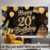 Party Backdrop 20Th Birthday Flat Number Hanging Numbered Years Photo Booth Decor Birthday Party Decor