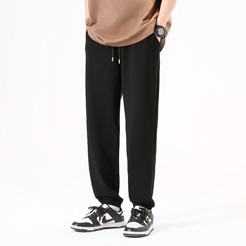 GENIOLAMODE Men's Relaxed Fit Drawstring Joggers