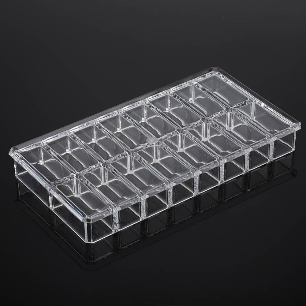 16 Grid Design Acrylic Organizer Transparent Cosmetic Storage Box Makeup Organizer  Makeup Vanity