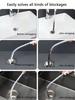 Drain Cleaning Tool Includes Flexible Drain Remover And Brush, Hair Clog Remover For Sink, Shower, And Bathtub, Effectively Captures Hair