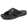 Men's Trendy Plus Size Genuine Leather Sandals - Soft Sole/Surface, Indoor/Outdoor, Spring/Summer Collection