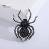 Pavoučí brož Lesklý kamínkový dekor Realistický tvar pavouka Oblečení Dekorace límce Antikorozní slitina Lehké oblečení Šperky Dárek pro dámu