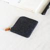 Customized Felt Zipper Coin Purse & Phone Holder with Logo