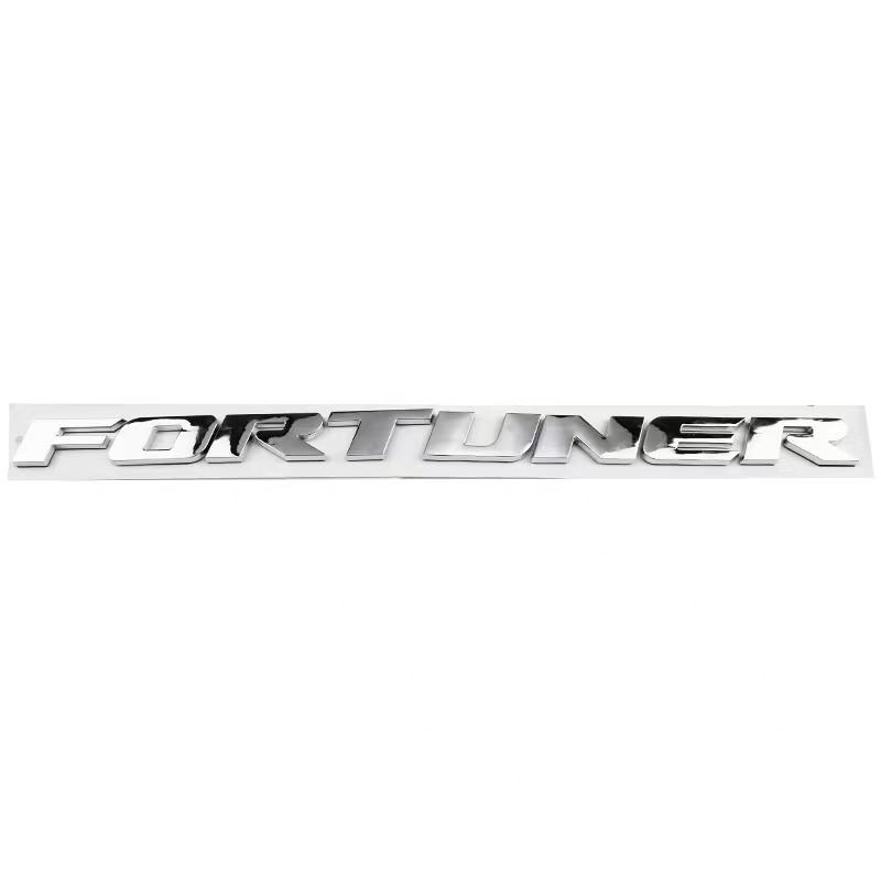 kycr7 1pc 3D ABS FORTUNER Letters Emblem Stickers for Toyota Fortuner Car Front Hood Bonnet Grill Trunk Badge car Accessories