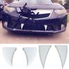 Car Teeth Halloween 2X 3D Vampire Fangs Car Teeth White Devil Horns Bumper Decor Waterproof Halloween Car Fangs For Halloween