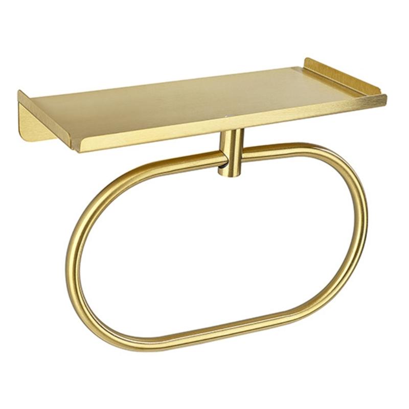 Elegant Brushed Towel Holder Rack For Small Space 180 Degrees Rotate Function 304 Stainless Steel