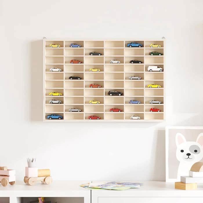 VidaXL Vitrine murale avec 60 compartiments 60x4,5x40,5 cm 4017378
