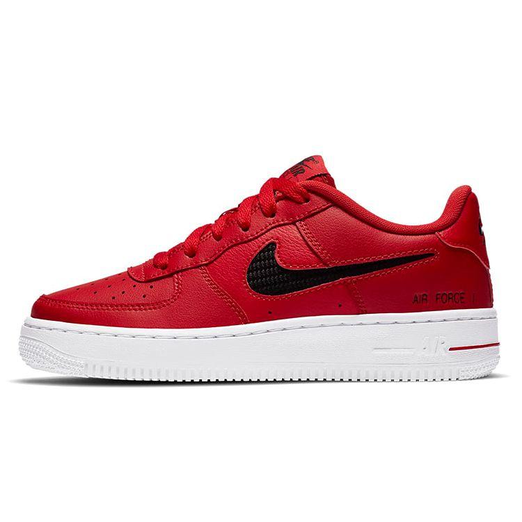 

Детские кроссовки Nike Air Force 1 07 GS University Red Black White DB2616-600