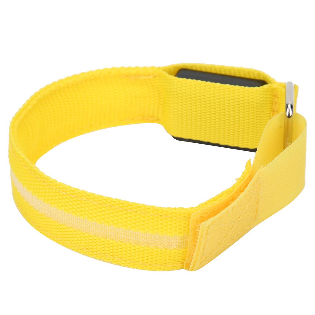 Outdoor Running LED Armband Adjustable Flashing Wristband Cycling Light Up BraceletYellow