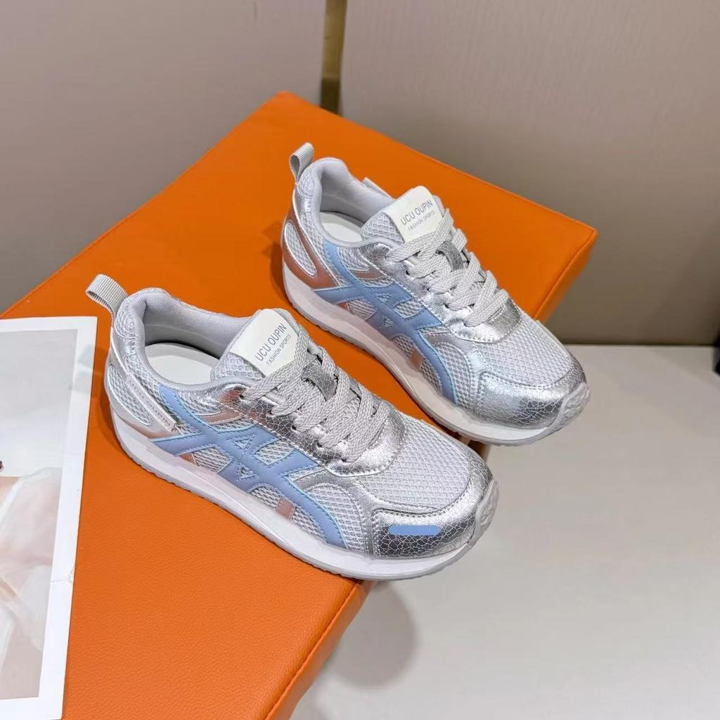 Sneakers summer mesh breathable 22 new running shoes flat bottom light soft sole ultra light walking shoes