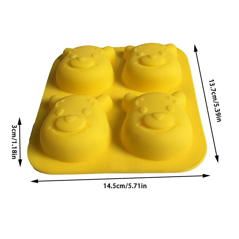 Cartoon Silicone Mold Baking Chocolate Soap Mould Cute Animal Cake Decorating Tool Cupcake Topper Kitchen Party Supply Gift