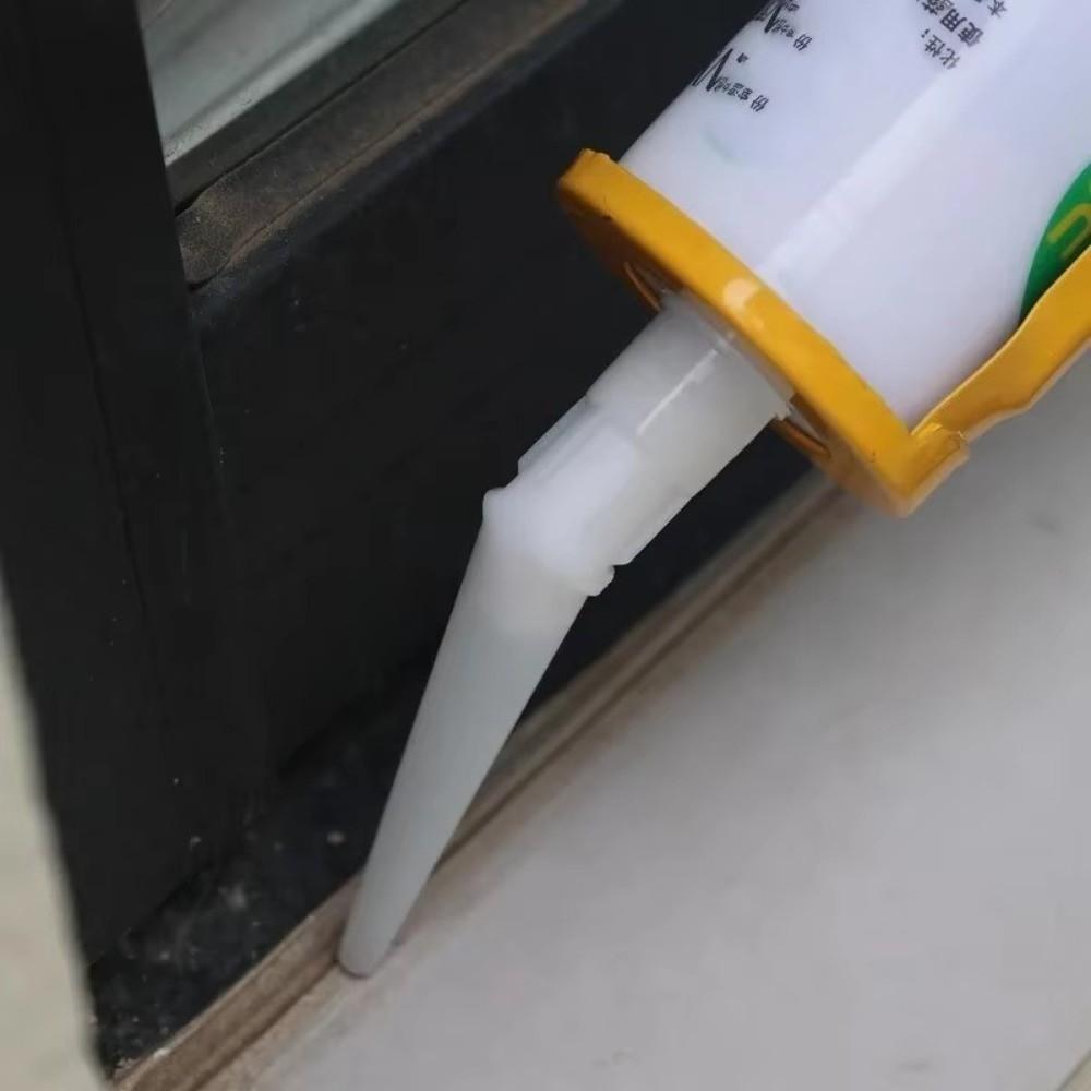 White Tips Caulking Nozzles Versatile Sealant Applicator Tips Plastic Caulk Nozzles Sealing Gaps