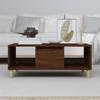 821067 vidaXL Coffee Table Brown Oak 90x50x36.5 Cm Engineered Wood