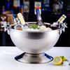 Edelstahl Champagner Eis Eimer, KTV Bar Party Eis Wein Becken, Wohnzimmer Dekoration, Kreatives Zuhause, Hotel und Restaurant