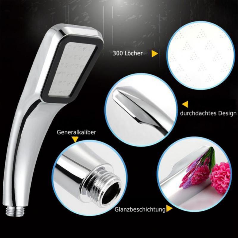 High Pressure Shower Head Rainfall Shower Head 300 Holes Shower Head Water Saving Filter Spray Nozzle High Pressure Water Saving