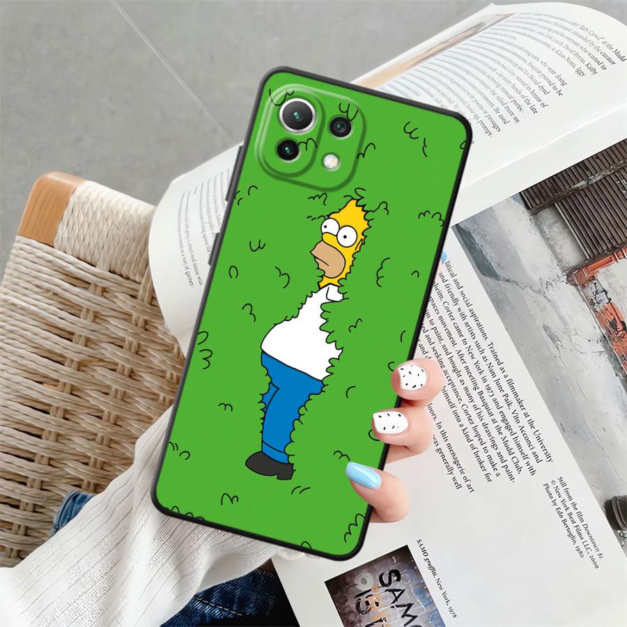 

Черный Мягкий Чехол для Телефона для Xiaomi Mi 11 12 13 Lite 10T 11T 12T Pro 12X 13 14 15 Pro Смешной Гомер Симпсон xiaomi 15