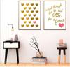 Valentine's Day Love White Gold Letter Decorative Painting Poster Bedroom Living Room Canvas Painting Cuadros Decoracion Salon