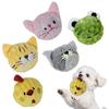 Bouncy Dog Ball Toy Squeaky Plush Animal Ball Dog Chew Toy Interactive