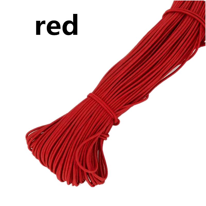 10yards 2mm Colorful High-Quality Round Elastic Rope Round Elastic Band Rubber Band Elastic Line Home DIY Sewing Accessories
