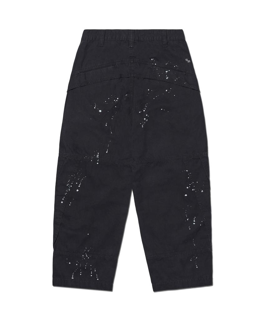 Nomaenyueol Painted Double Knee Pants - Washed Black