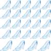 12PCS Creative Princess Slippers 3.5 Inch Crystal Shoes New Mini Cinderella Slippers