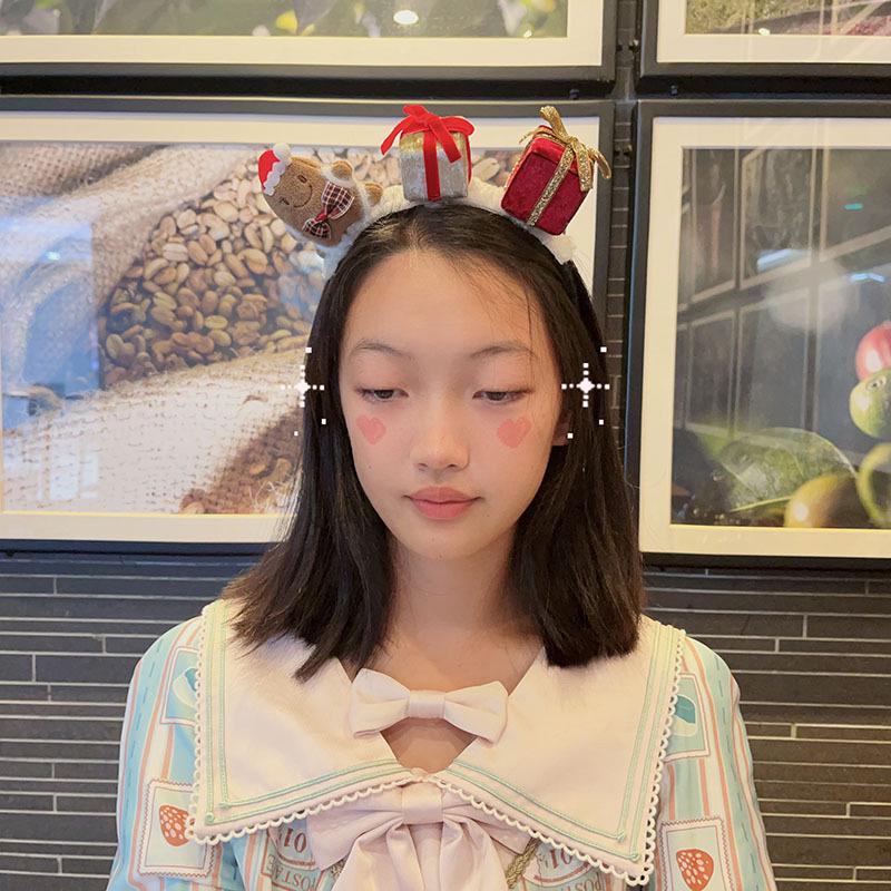 Serre-tête bois de renne de Noël Pince à cheveux pour filles - Accessoires d'habillage de vacances