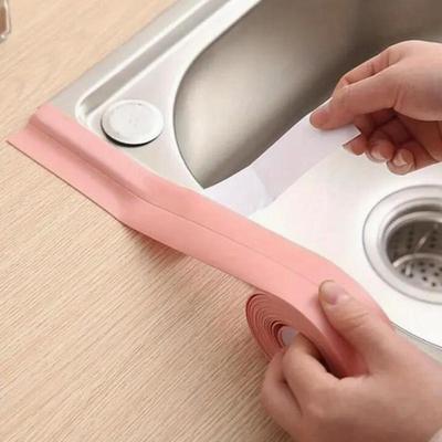 Selbstklebendes Dichtungsband für Küchenspüle PVC Wasserdicht Badezimmer Dichtband Anti-Schimmel Kantenversiegelungsstreifen