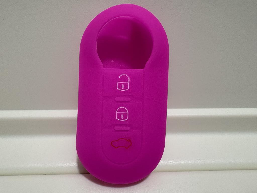 1Pc New Silicone Case For Fiat 500 Panda Doblo Bravo Stilo Flip Remote 3 Button Shell