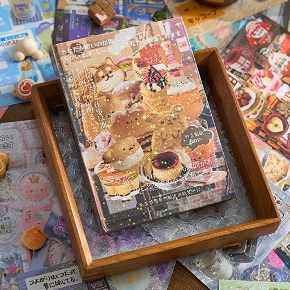 45PCS Kpop Memo Pads Material Stickers Laptop Photocard Sticker Book  for DIY Handbook Phone Case