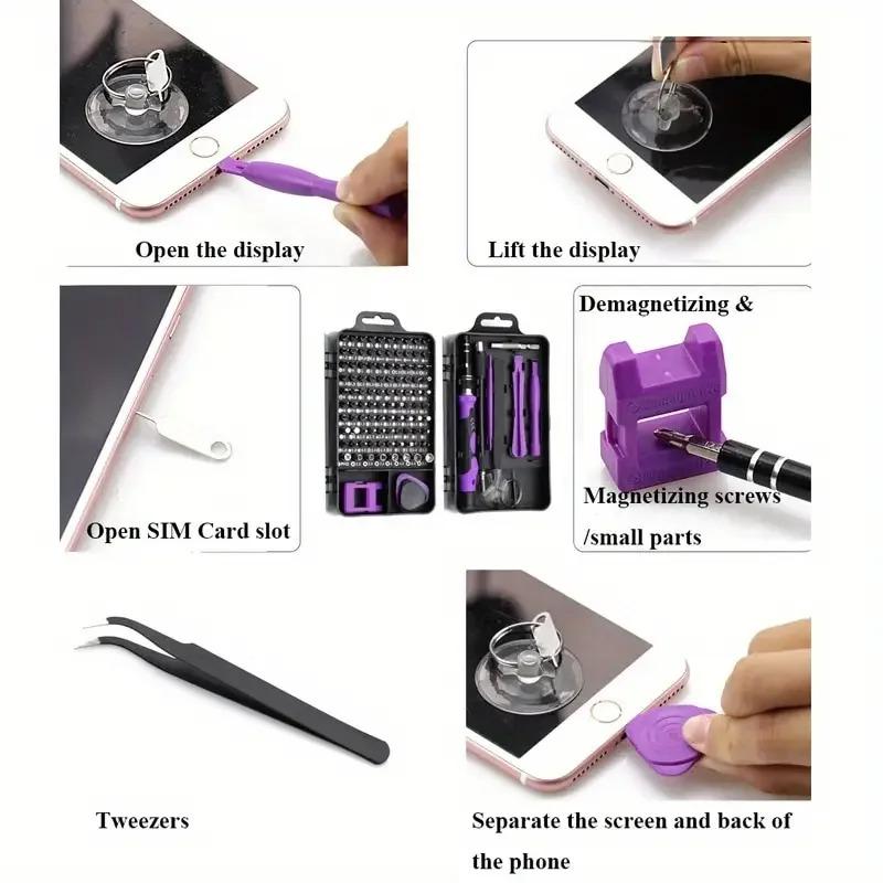 Präzisionsschraubendreher-Set, Werkzeuggeschenke für Männer, Mini-Reparaturwerkzeugsatz mit Torx- und Triwing-Bits, Reparatur für Computer, Macbook, Laptop