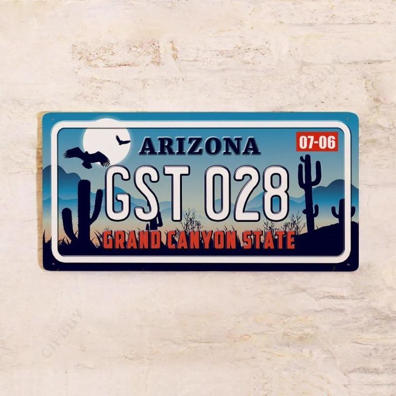 Colorado USA Souvenir License Plate, Metal Auto Wall Decor 15x30cm