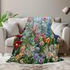 1 Piece of Retro Floral Knitted Blanket Modern Style Soft and Travel Blanket Sofa Blanket Bed Blanket Gift Blanket All Seasons